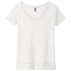 Next Level Women's White Festival Scoop Neck Tee