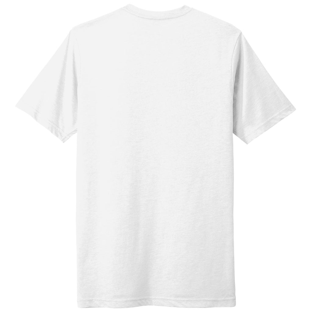 Next Level Unisex White Poly/Cotton Tee