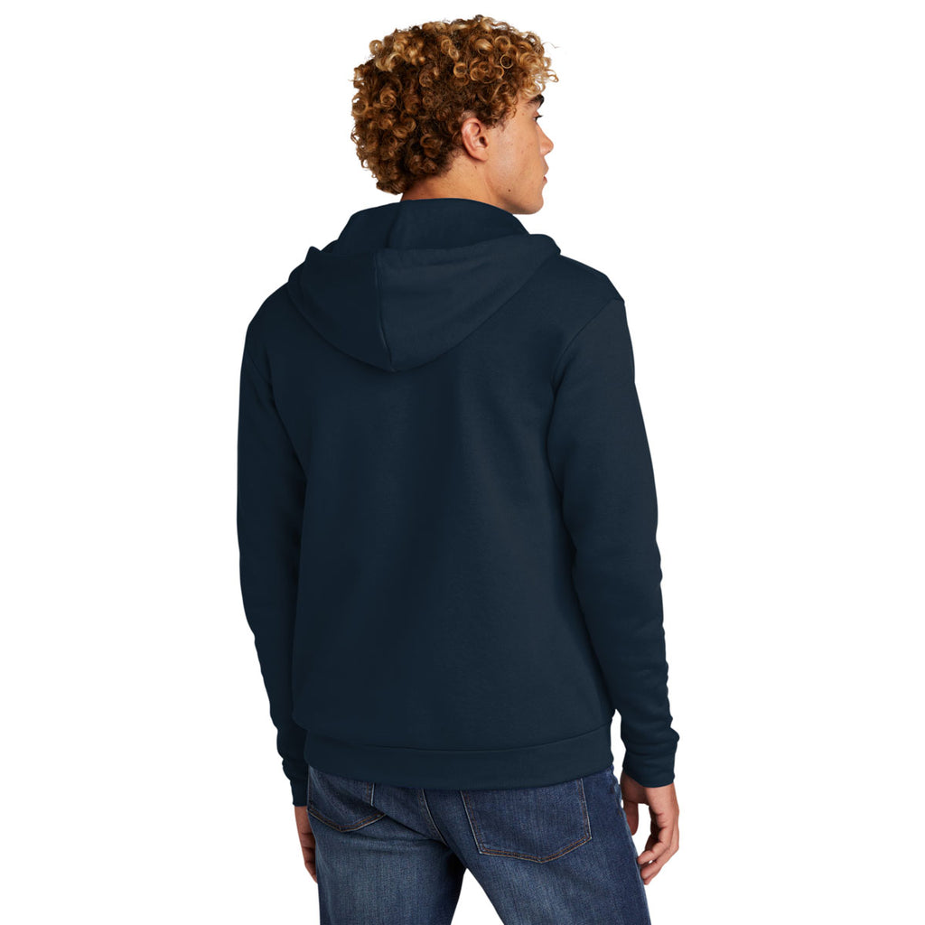 Next Level Unisex Midnight Navy Beach Fleece Full-Zip Hoodie