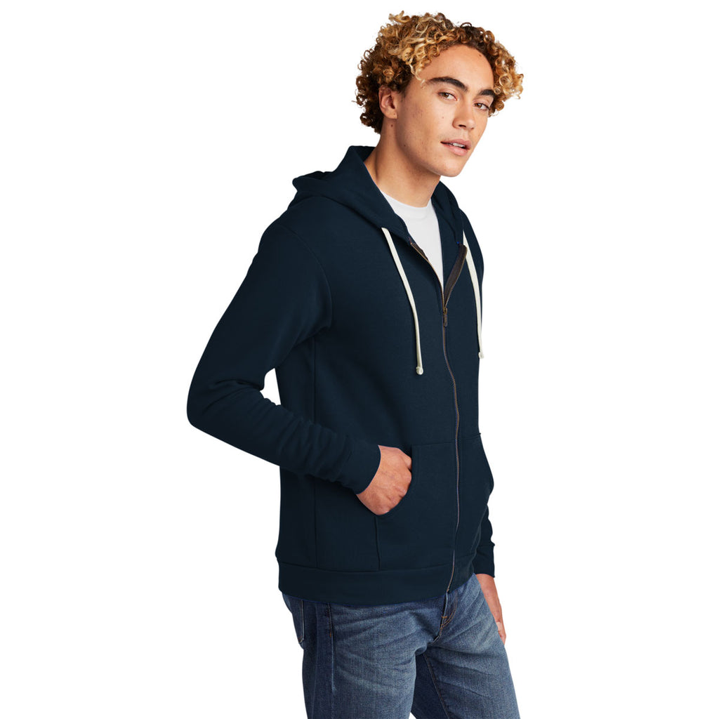 Next Level Unisex Midnight Navy Beach Fleece Full-Zip Hoodie