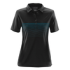 Stormtech Women's Black/Electric Blue Wavelength Polo