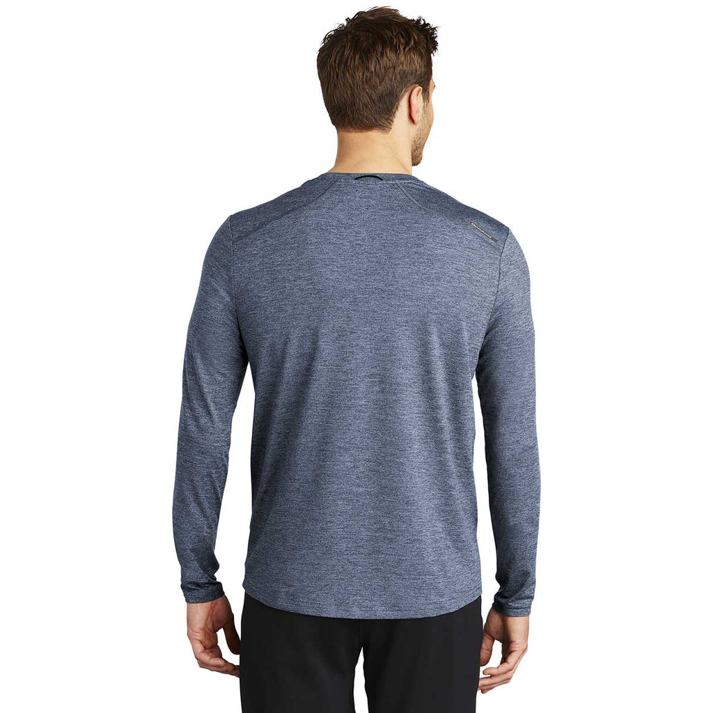 OGIO Men's Blue Indigo Heather Endurance Force Long Sleeve Tee