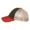 Legacy Black/Scarlet Red/Khaki Old Favorite Trucker Cap