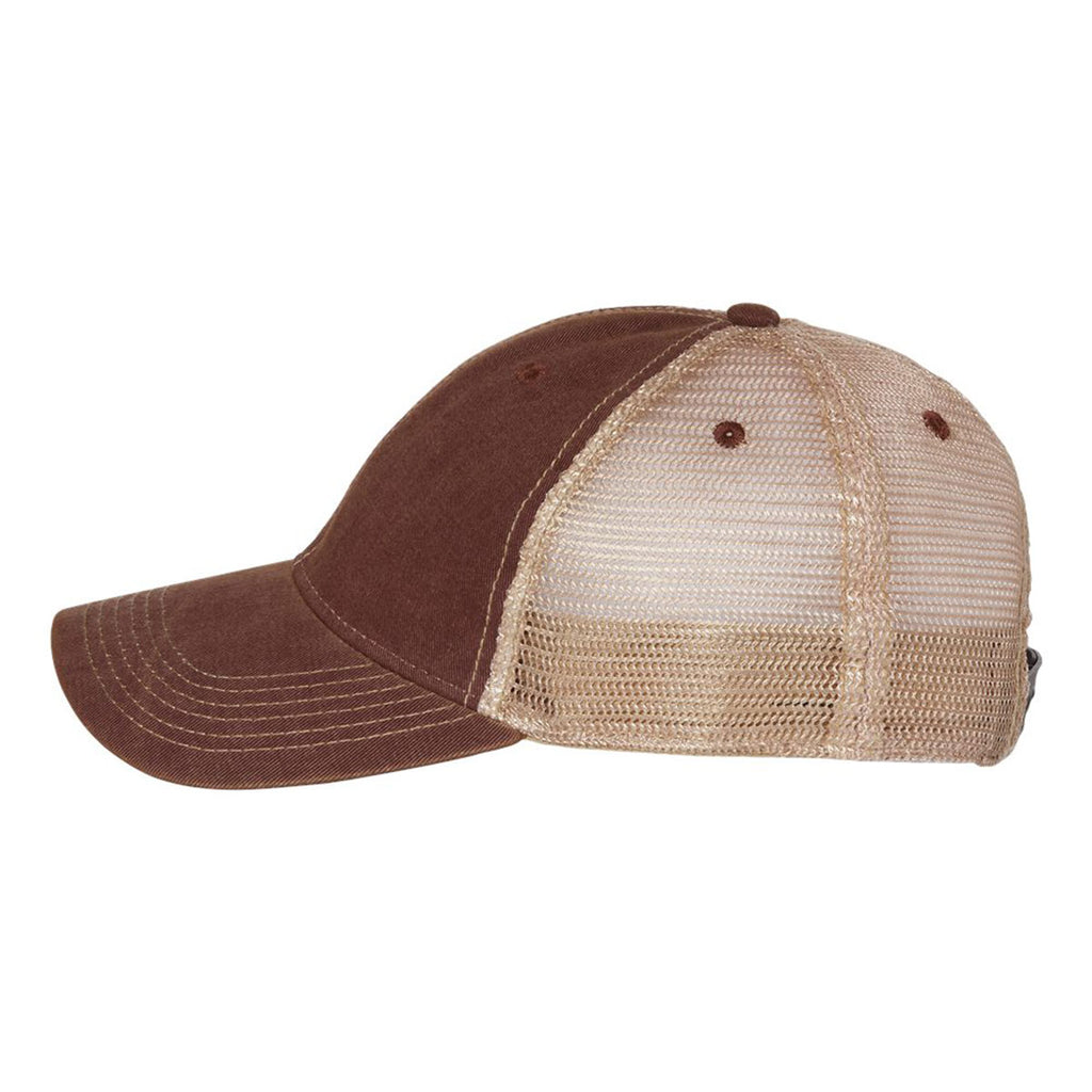 Legacy Burgundy/Khaki Old Favorite Trucker Cap