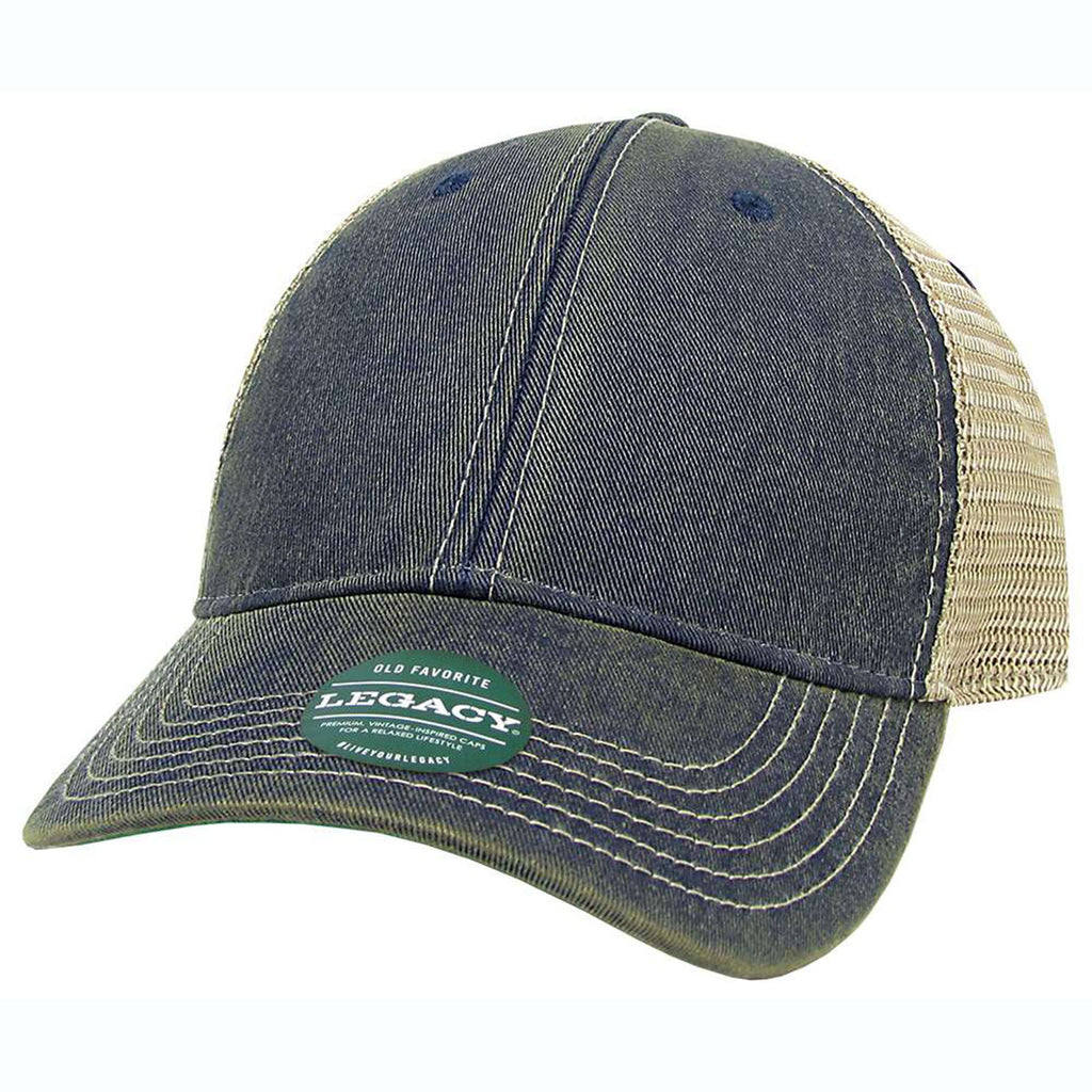 Legacy Navy/Khaki Old Favorite Trucker Cap