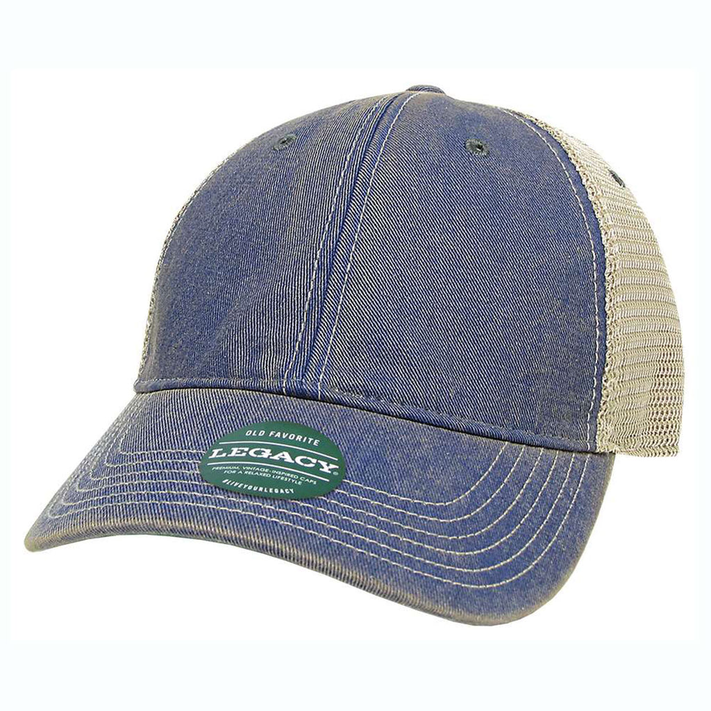 Legacy Royal/Khaki Old Favorite Trucker Cap