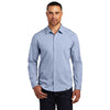 OGIO Men's Metal Blue Heather Commuter Woven Shirt