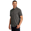 OGIO Men's Dark Heather Grey Gravitate Full-Button Polo