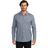 OGIO Men's Deep Blue Heather Extend Long Sleeve Button Up