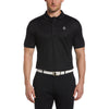 Original Penguin Men's Caviar Black Solid Polo