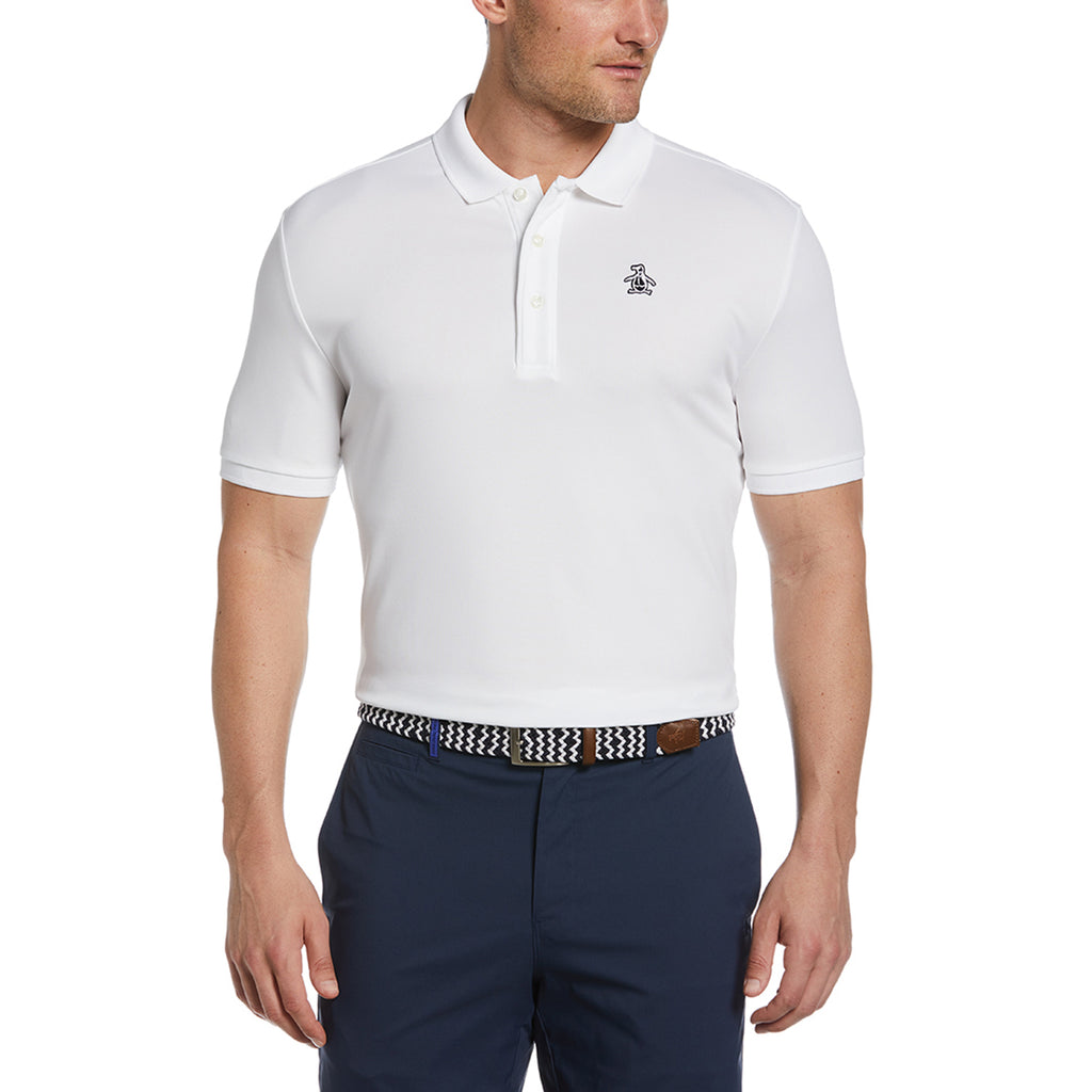 Original Penguin Men's Bright White Solid Polo