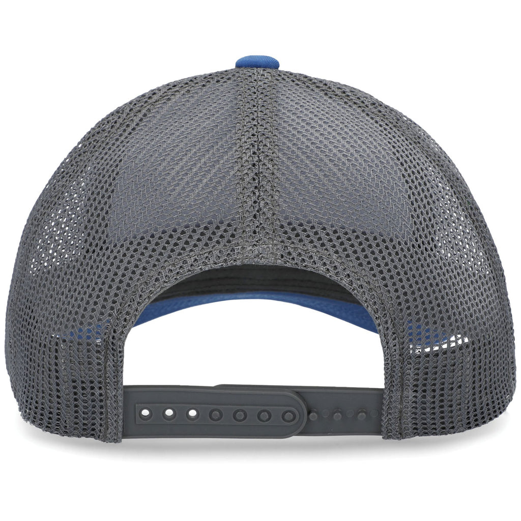 Pacific Headwear Ocean Blue/Light Charcoal/Ocean Blue Low-Pro Trucker Cap