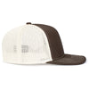 Pacific Headwear Grey Brown/Beige/Grey BrownContrast Stitch Trucker Pacflex Snapback Cap