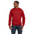 Hanes Unisex Deep Red 7.8 oz. EcoSmart 50/50 Fleece Crew