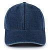 Pacific Headwear Navy Wash Hybrid Denim Dad Cap