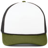 Pacific Headwear White/Black/Moss Foamie Fresh Trucker Cap