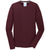 Port & Company Men's Athletic Maroon Long Sleeve Performance Blend Tee