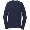 Port & Company Men's Deep Navy Long Sleeve Performance Blend Tee