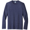 Port & Company Men's Team Navy Heather Long Sleeve Fan Favorite Blend Tee