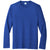 Port & Company Men's True Royal Heather Long Sleeve Fan Favorite Blend Tee