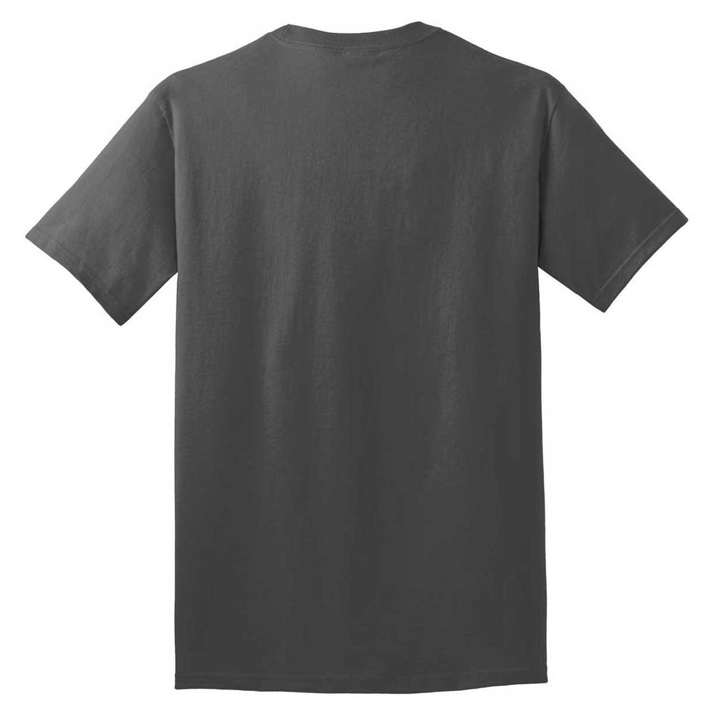 Port & Company Men's Charcoal Core Cotton Tee