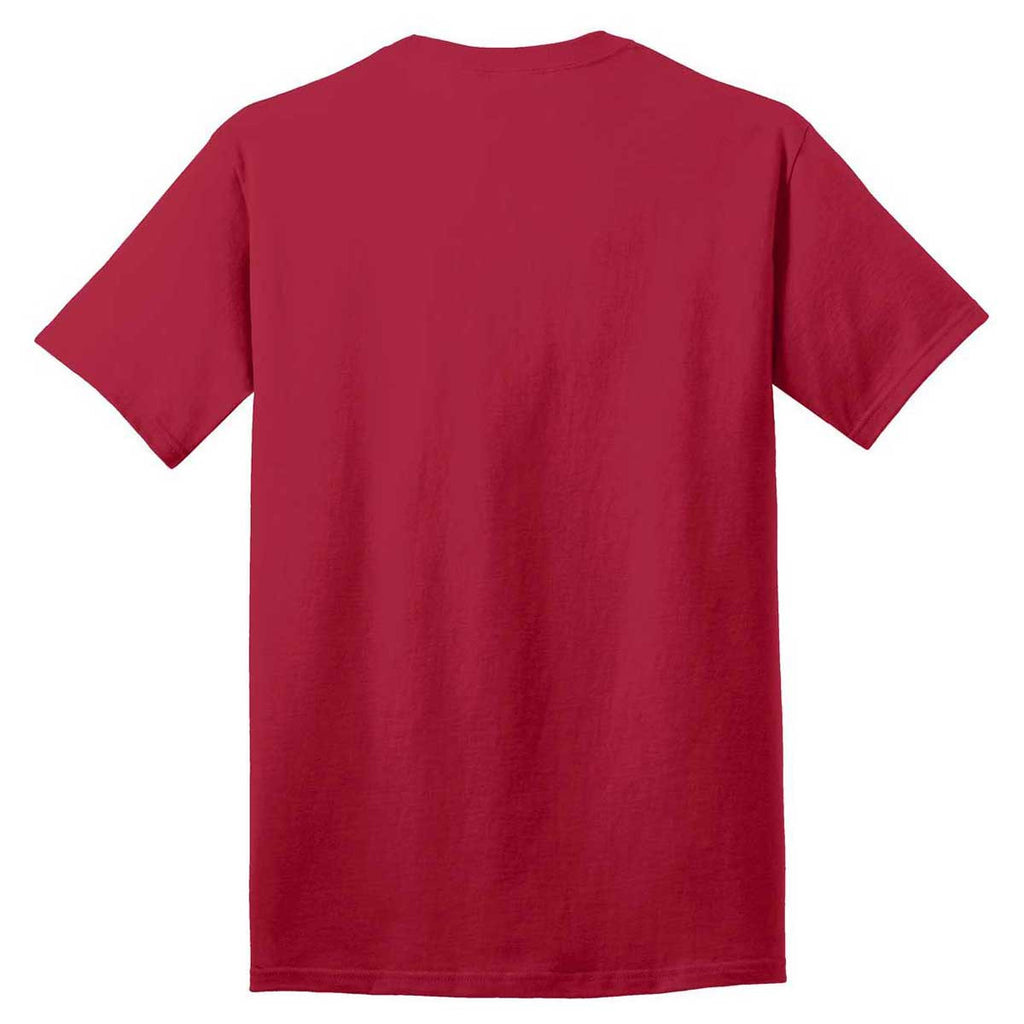 Port & Company Men's Red Core Cotton Tee