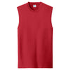 Port & Company Men's Red Core Cotton Sleeveless Tee