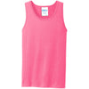 Port & Company Men's Neon Pink Core Cotton Tank Top