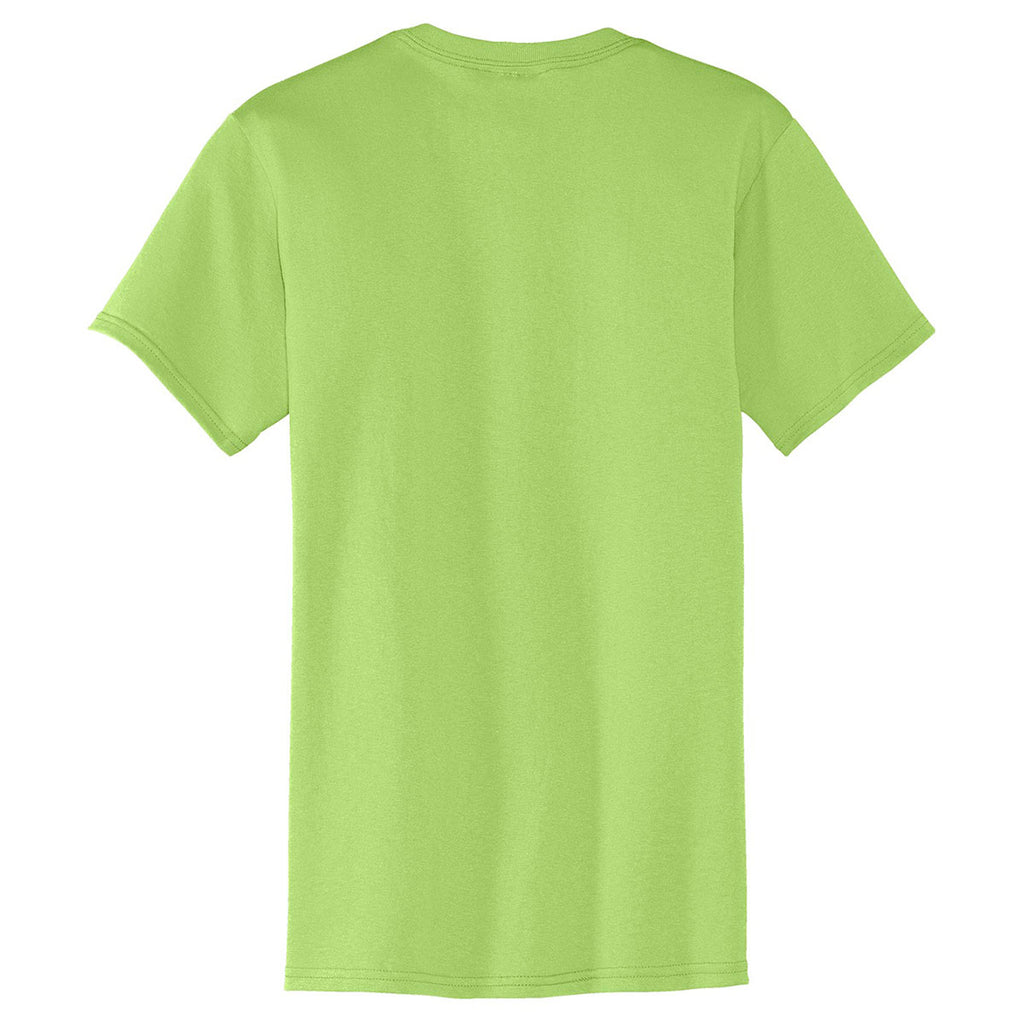 Port & Company Men's Lime Core Blend Pocket Tee