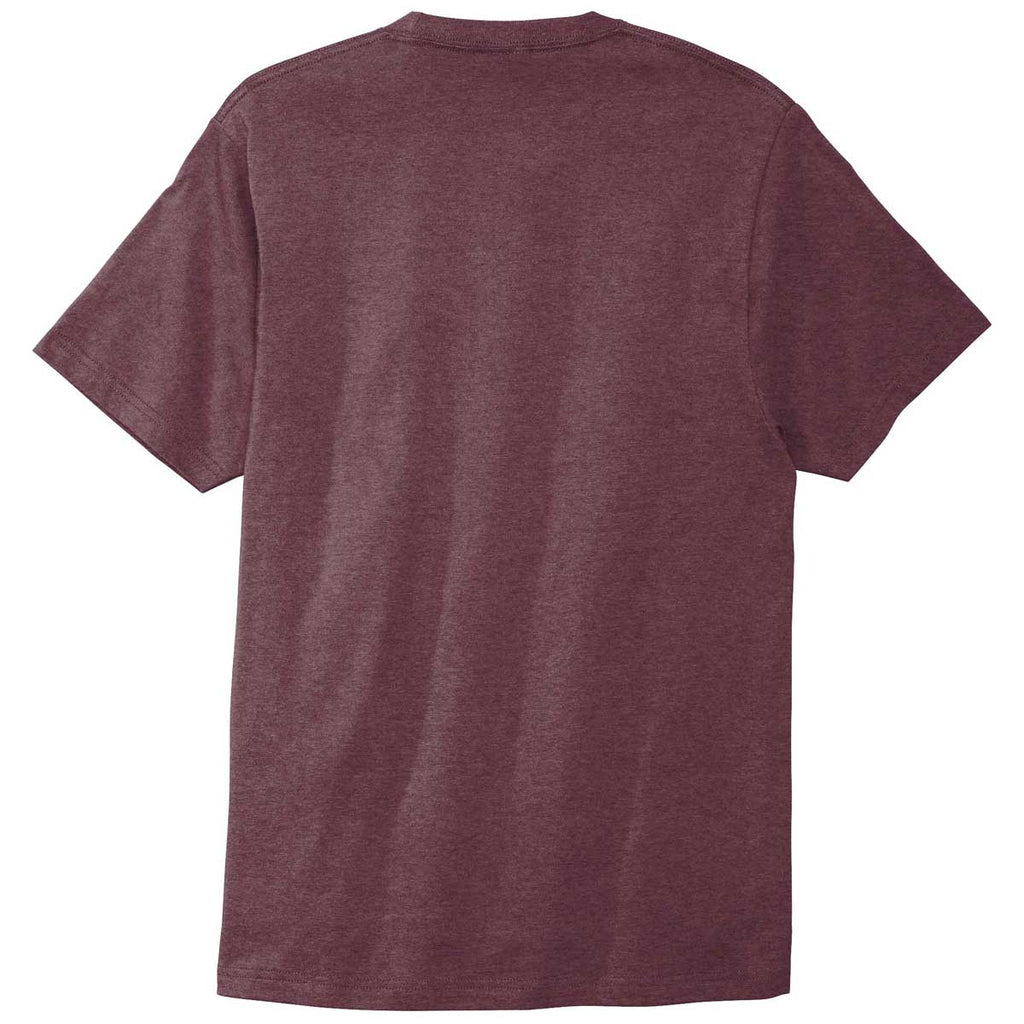 Port & Company Heather Athletic Maroon Bouncer Tee