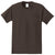 Port & Company Men's Brown Essential Pocket Tee