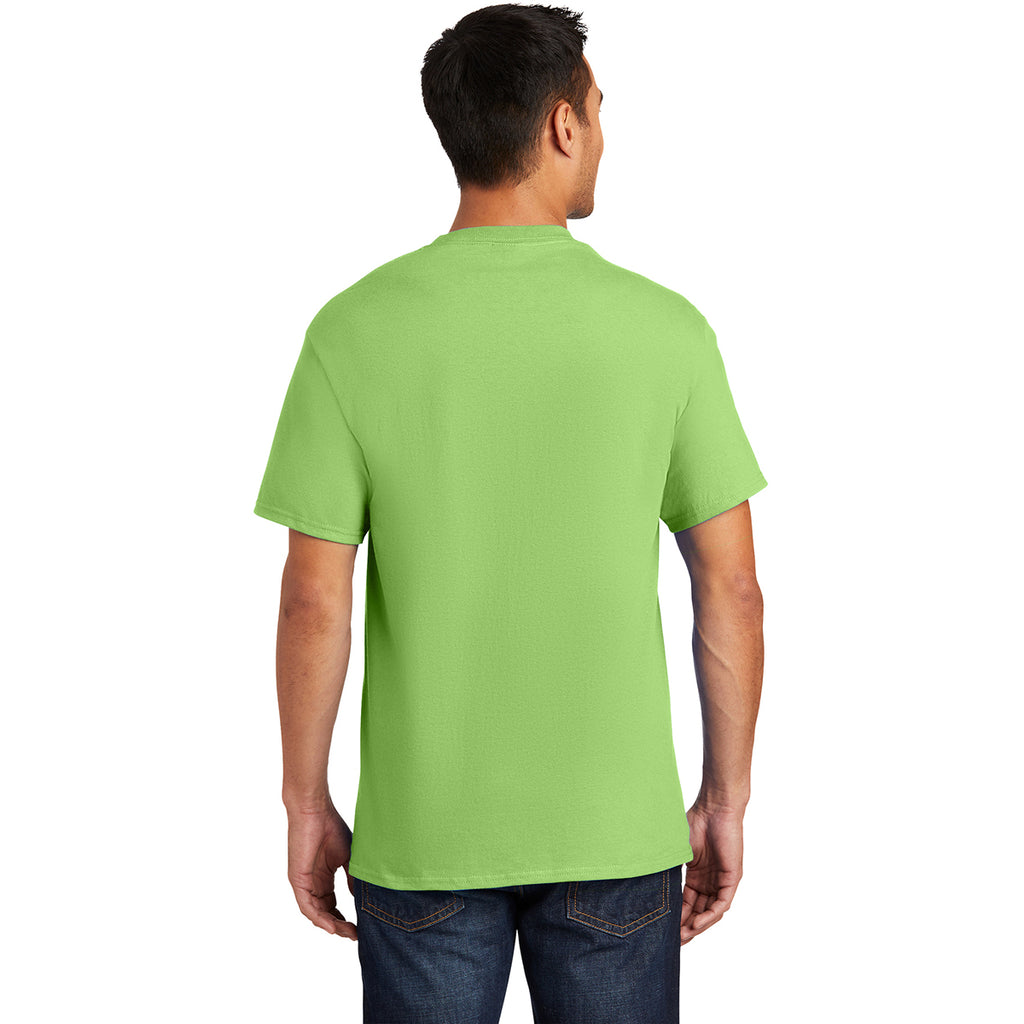 Port & Company Men's Lime Essential Pocket Tee