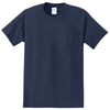 Port & Company Men's Navy Essential Pocket Tee