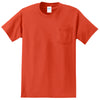 Port & Company Men's Orange Essential Pocket Tee