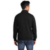 Port & Company Men's Jet Black Core Fleece Cadet Full-Zip Sweatshirt