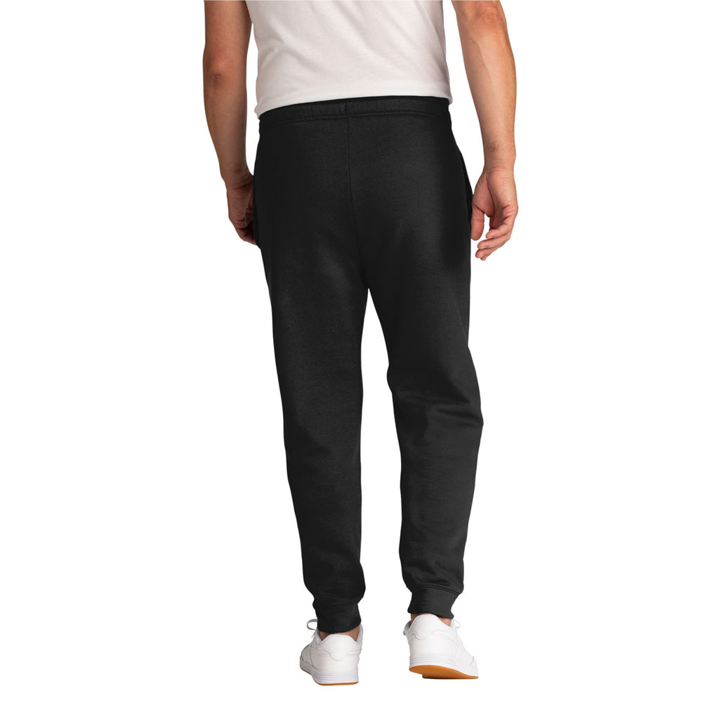 Port & Company Men's Jet Black Core Fleece Jogger