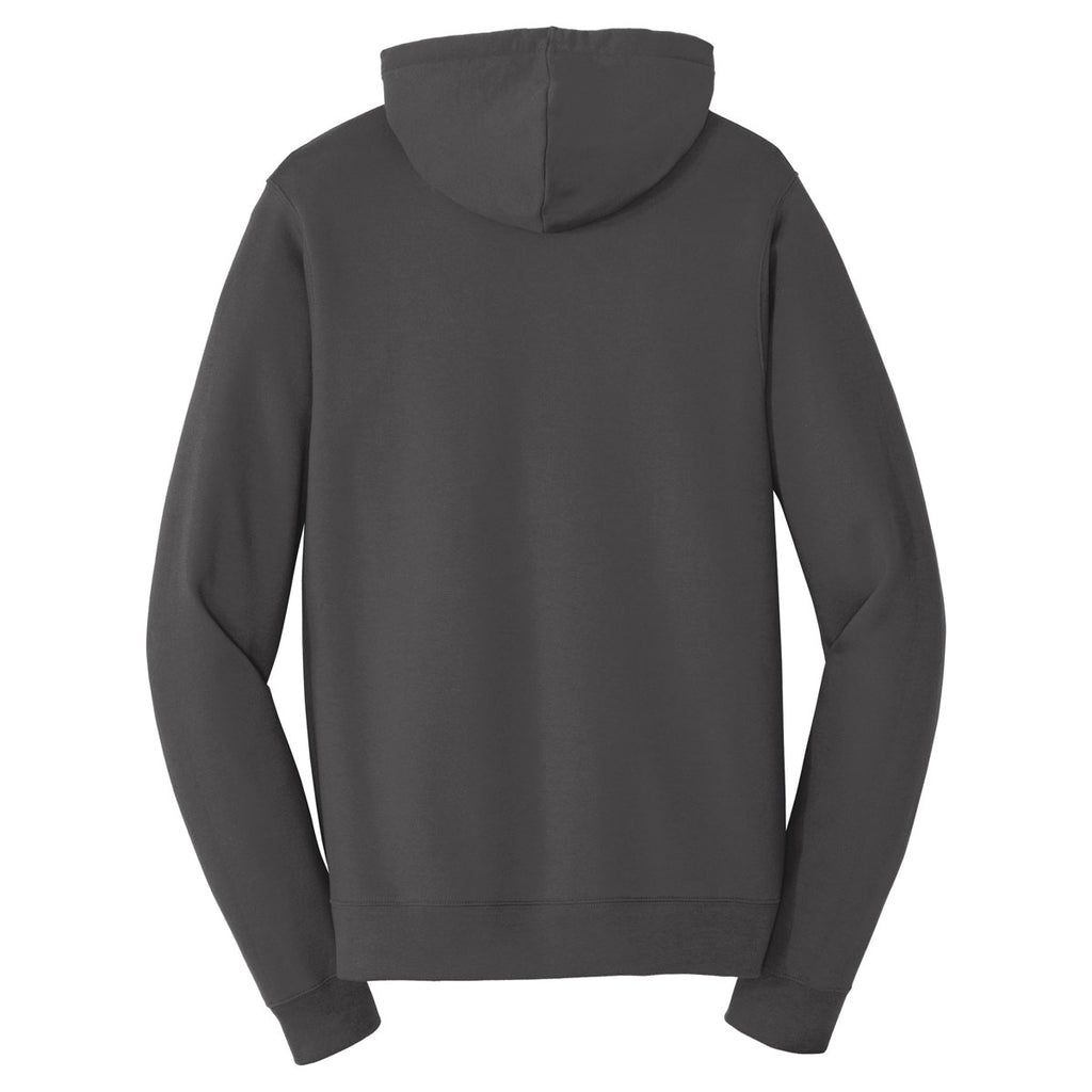 Port & Company Men's Charcoal Fan Favorite Fleece Full-Zip Hooded Sweatshirt