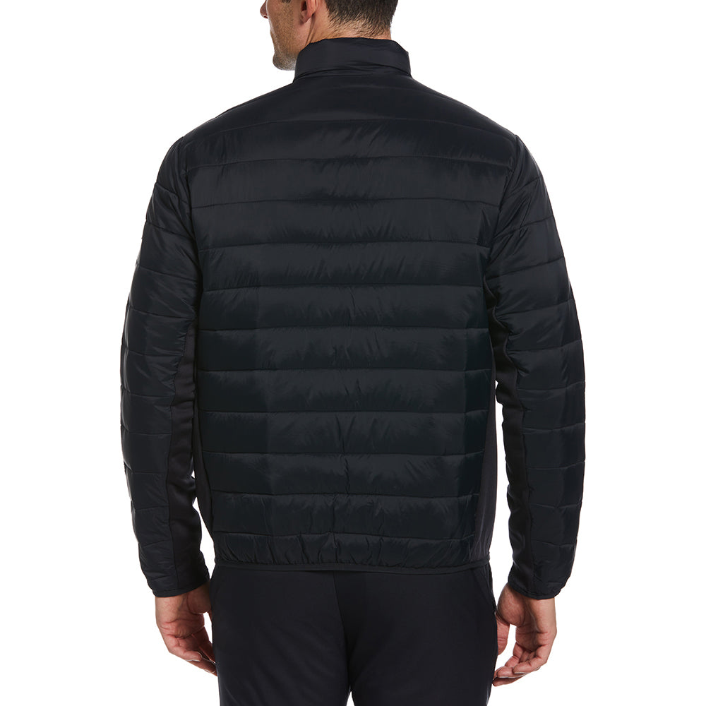 Perry Ellis Men's Caviar Black Full Zip Puffer Jacket