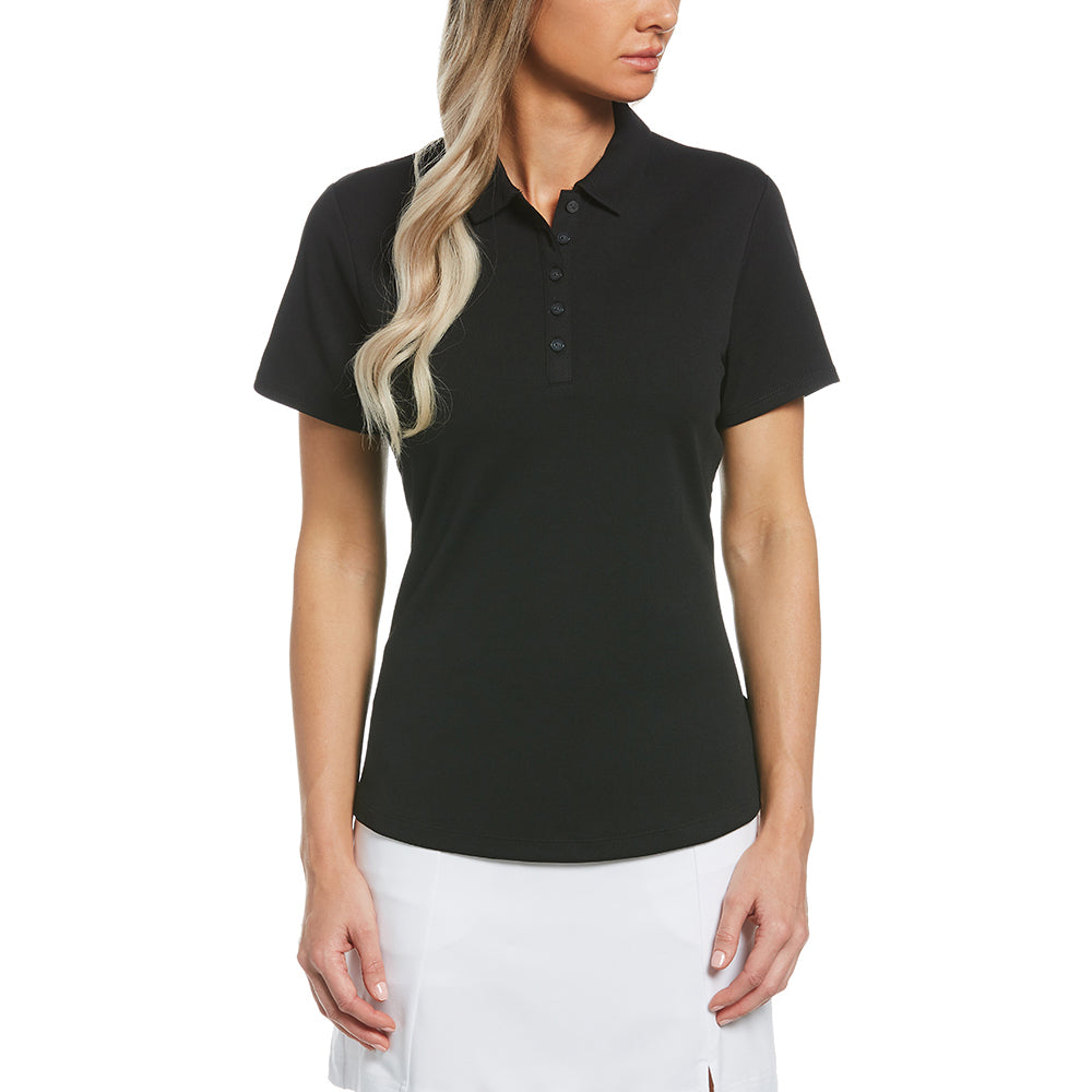 Perry Ellis Women's Caviar Black Classic Polo