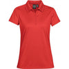 Stormtech Women's Bright Red Eclipse H2X-Dry Pique Polo