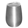 Primeline Silver 10 oz. Stemless Vacuum Wine Tumbler with Lid