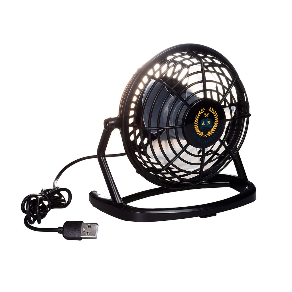 Primeline Black USB Powered Desk Fan