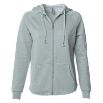 Independent Trading Co. Women's Sage California Wave Wash Full-Zip Hooded Sweatshirt