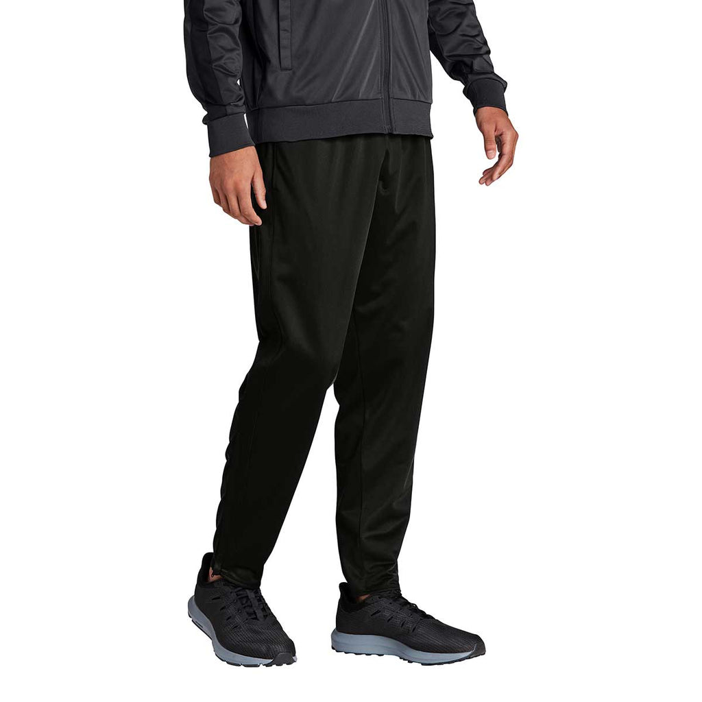 Sport-Tek Men's Black Tricot Track Jogger