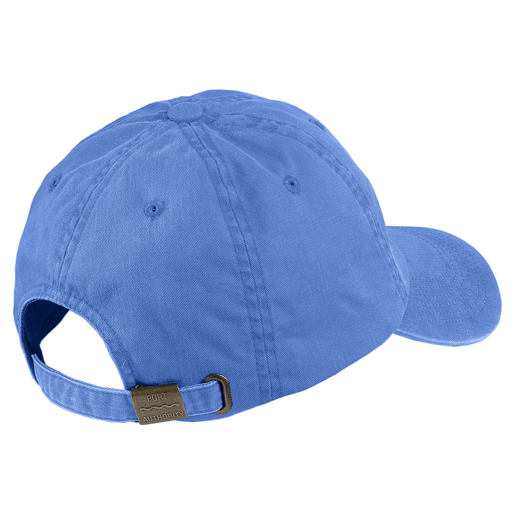 Port Authority Faded Blue Garment Washed Cap