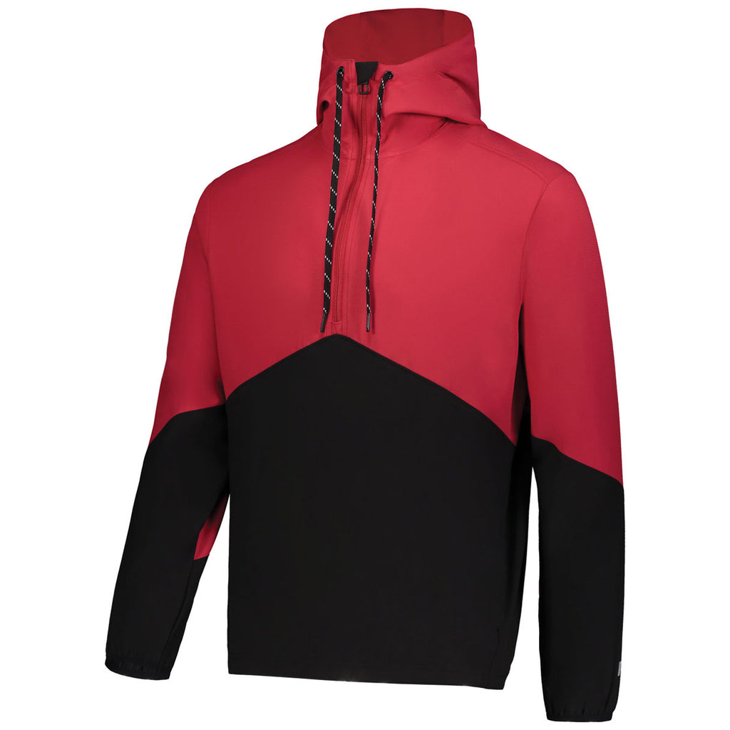 Russell Men's True Red/Black Legend Hooded Pullover