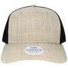 Legacy Heather Tan/Black Five-Panel Trucker Cap