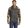 Russell Outdoors Men's Magnet/ Realtree Edge Realtree Performance Colorblock Full Zip Hoodie