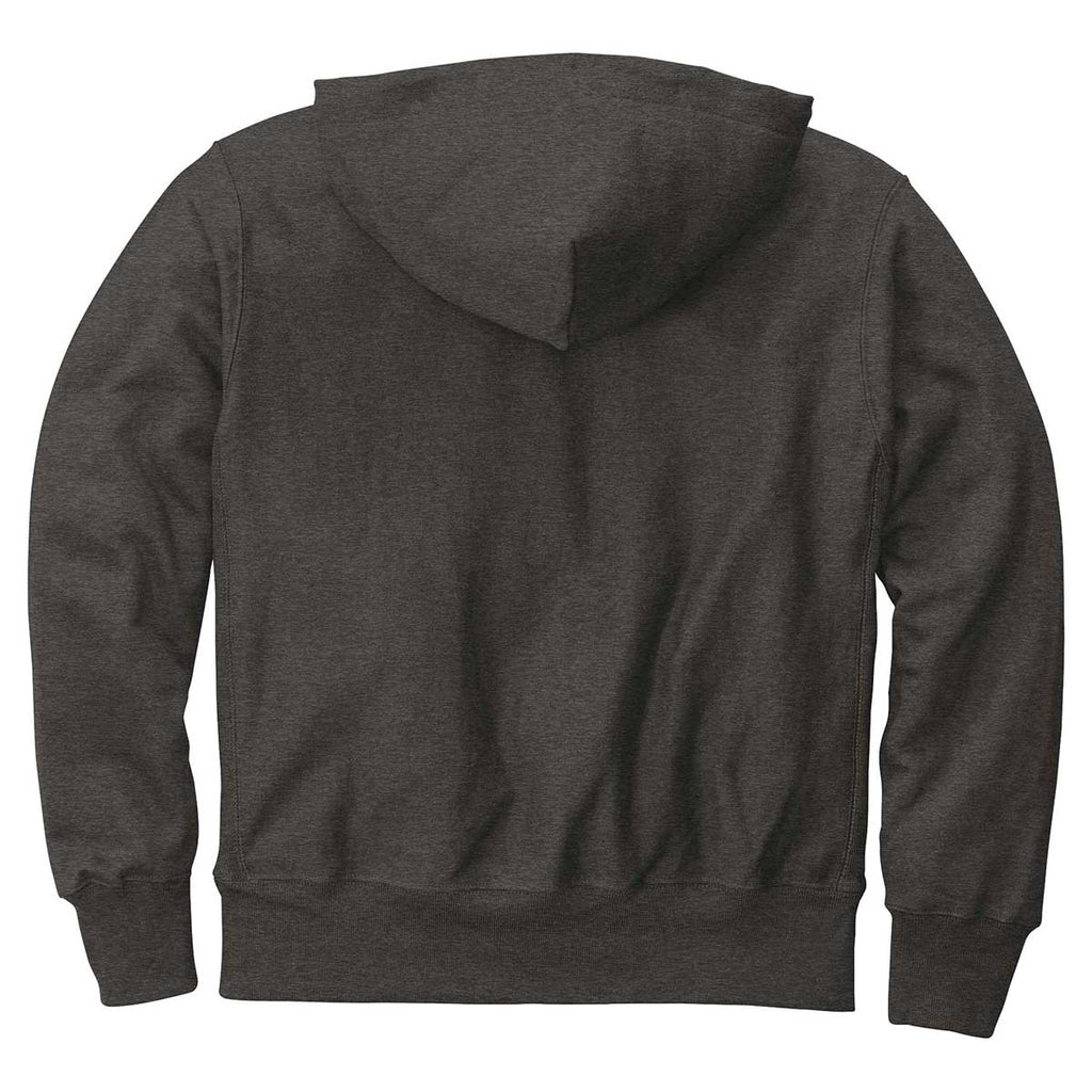 Champion Men's Charcoal Heather Reverse Weave Hooded Sweatshirt