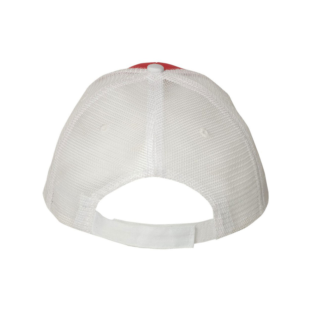 Valucap Red/White Sandwich Trucker Cap